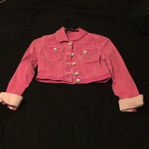 DOLLHOUSE pink denim half jacket!!!